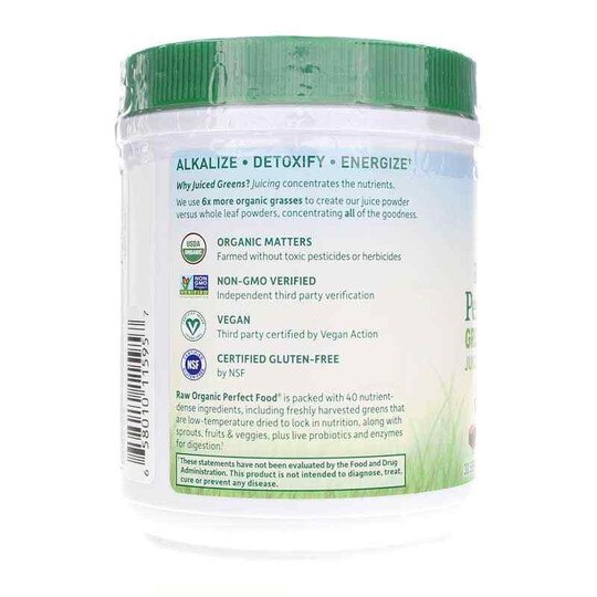Raw Organic Perfect Food Green Powder, GOL